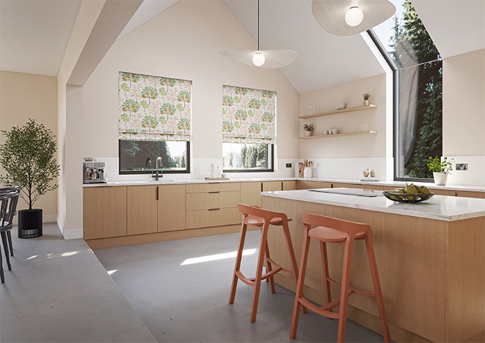 Lemon Grove, Mandarin - Twist&Fit Roman Blind - Image 6